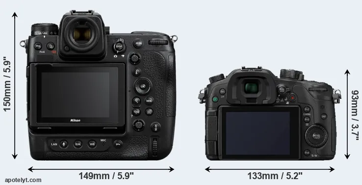 Comparison Z9 or GH4 rear