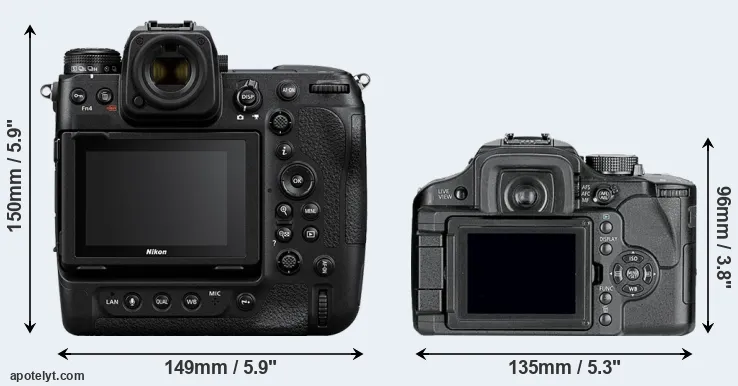 Comparison Z9 or L10 rear