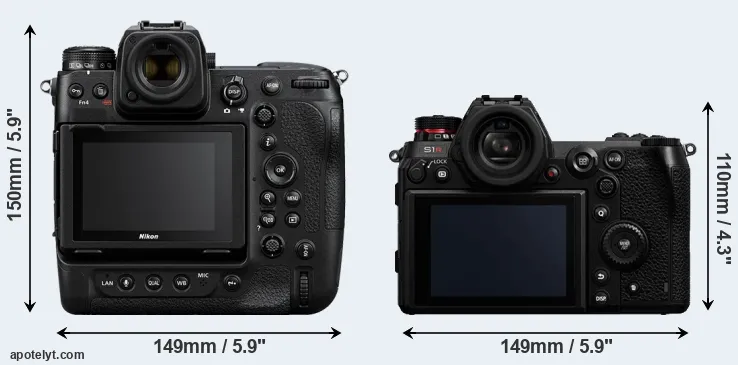 Comparison Z9 or S1R rear