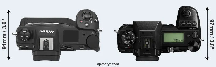 Compare Z9 versus S1R top