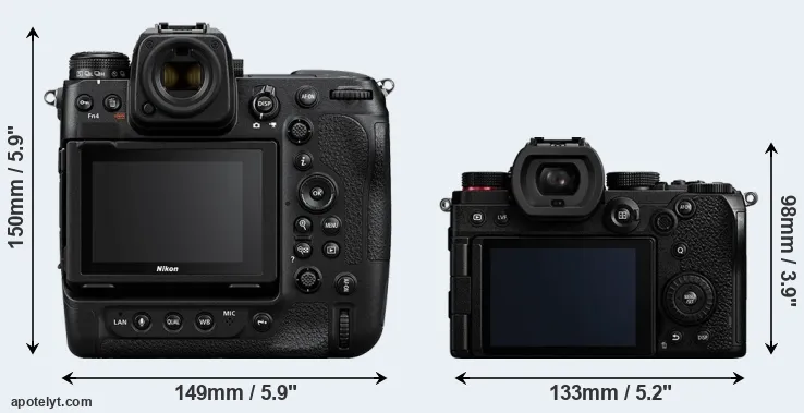 Comparison Z9 or S5 rear