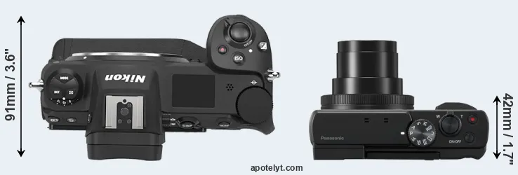 Compare Z9 versus TZ95 top