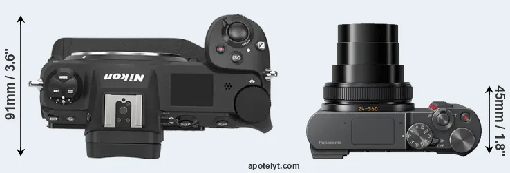 Compare Z9 versus ZS200 top