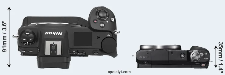 Compare Z9 versus NEX-3N top