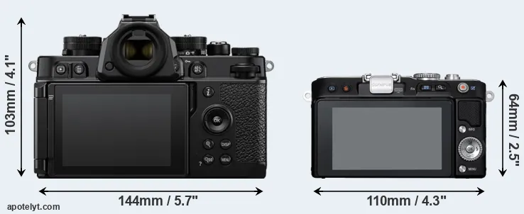 Comparison Zf or E-PL3 rear