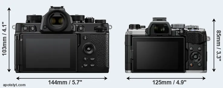 Comparison Zf or OM-5 rear