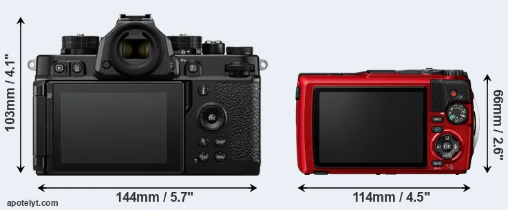 Comparison Zf or TG-7 rear