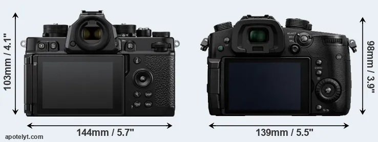 Comparison Zf or GH5 rear