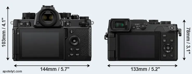 Comparison Zf or GX8 rear