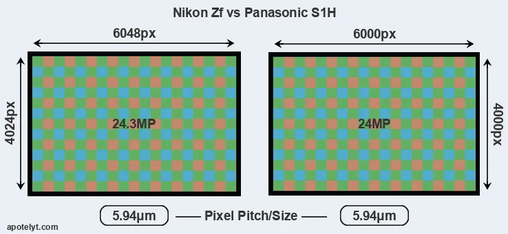 Zf versus S1H MP