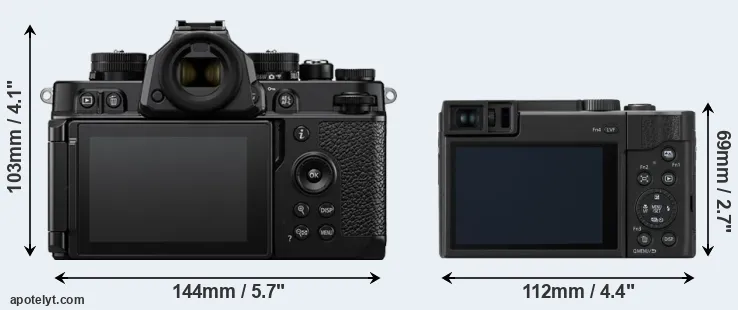 Comparison Zf or TZ95 rear