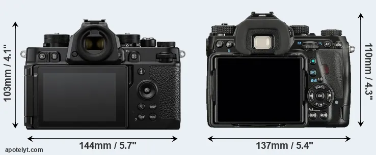 Comparison Zf or K-1 rear