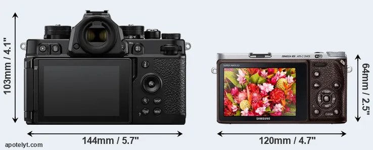 Comparison Zf or NX500 rear