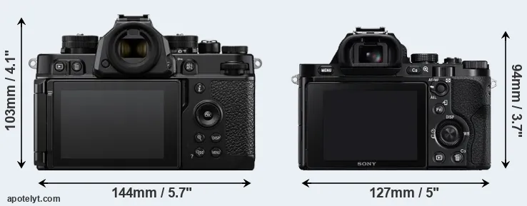 Comparison Zf or A7R rear