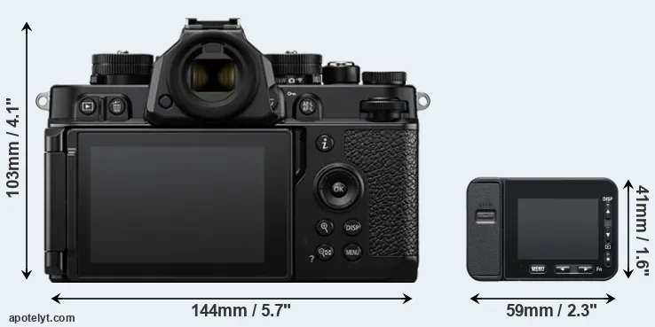 Comparison Zf or RX0 II rear