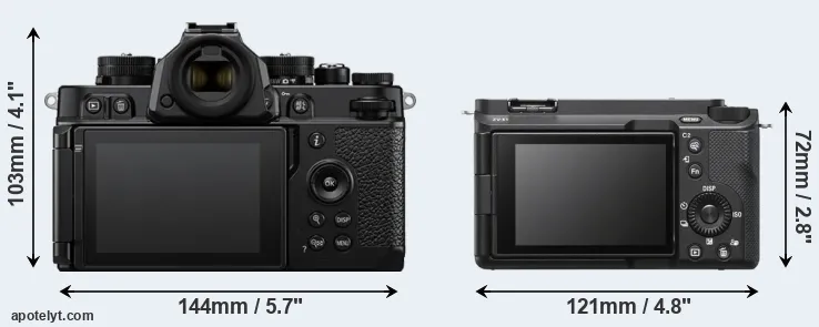Comparison Zf or ZV-E1 rear