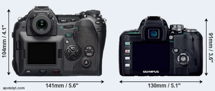 Comparison E-1 or E-400 rear