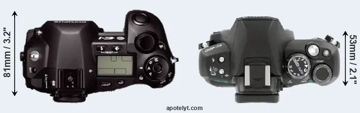 Compare E-1 versus E-400 top