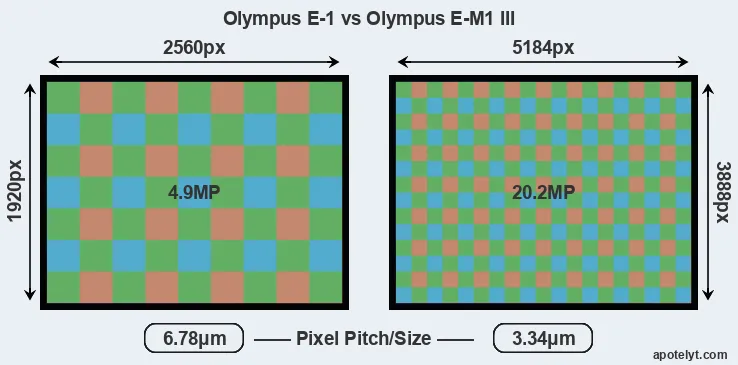 E-1 versus E-M1 III MP