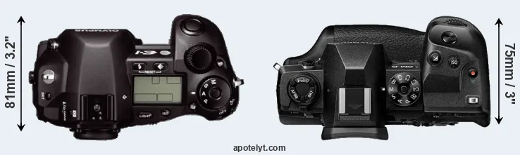 Compare E-1 versus E-M1X top