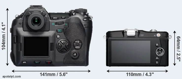 Comparison E-1 or E-PM1 rear