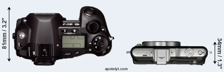 Compare E-1 versus E-PM1 top