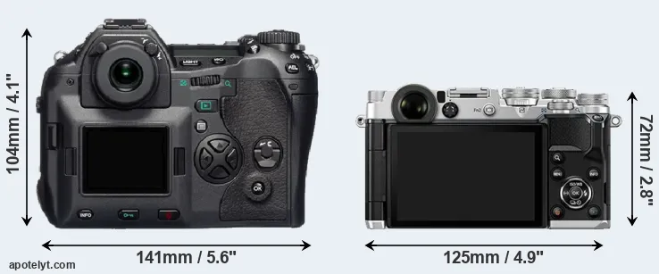 Comparison E-1 or PEN-F rear