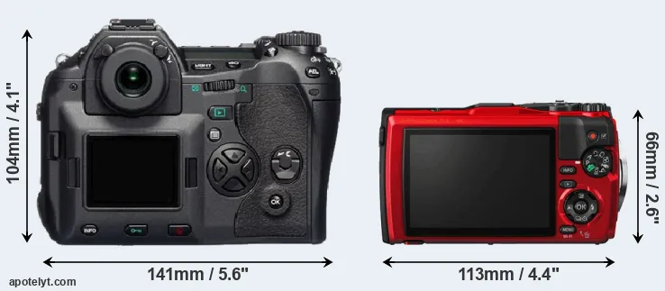 Comparison E-1 or TG-5 rear