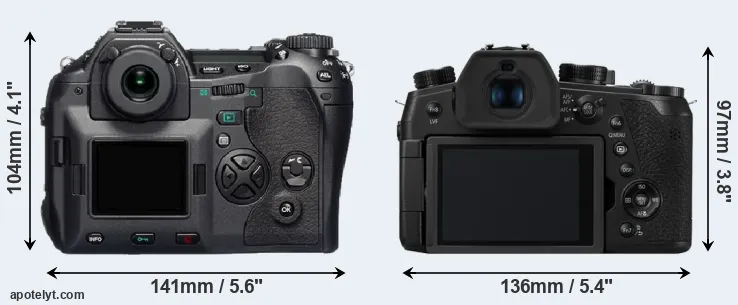 Comparison E-1 or FZ1000 II rear
