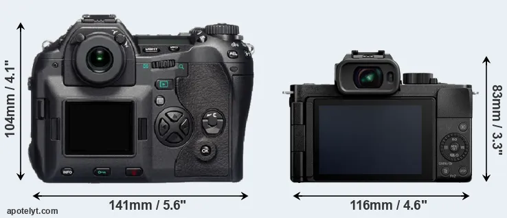 Comparison E-1 or G100 rear