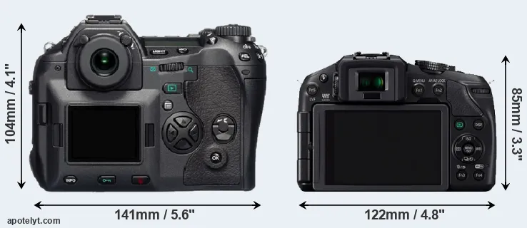 Comparison E-1 or G6 rear