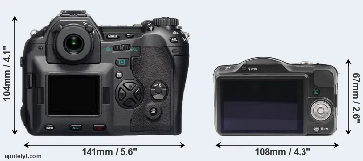Comparison E-1 or GF3 rear