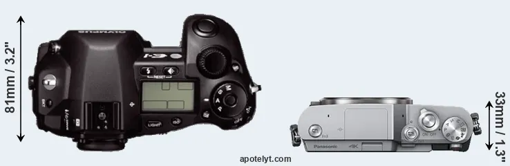 Compare E-1 versus GX850 top