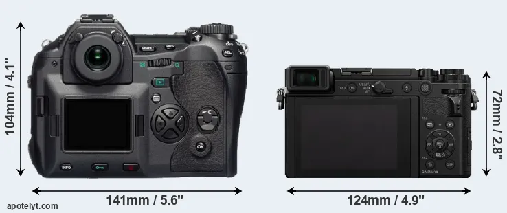 Comparison E-1 or GX9 rear