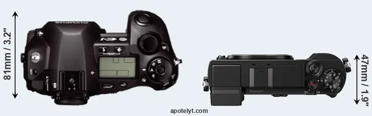 Compare E-1 versus GX9 top