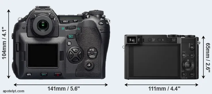 Comparison E-1 or TZ100 rear