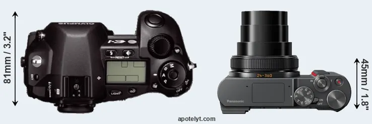 Compare E-1 versus ZS200 top