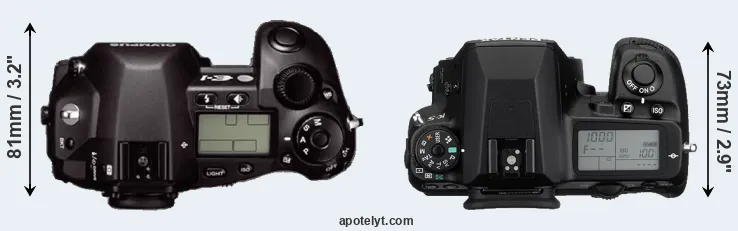 Compare E-1 versus K-5 top