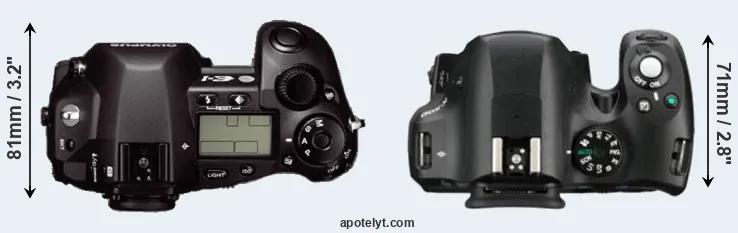 Compare E-1 versus K-500 top
