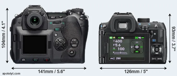 Comparison E-1 or K-70 rear