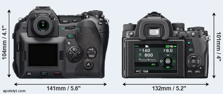 Comparison E-1 or KP rear