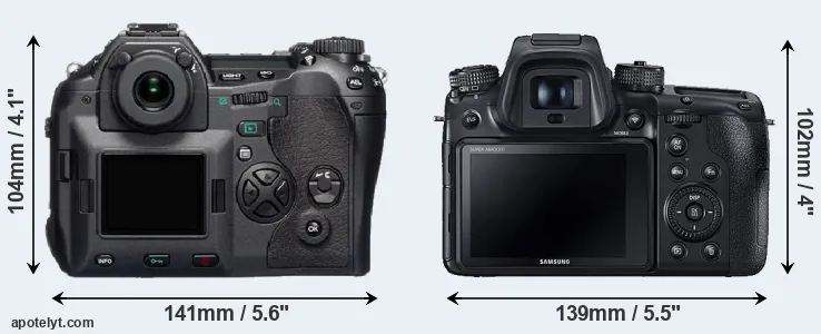 Comparison E-1 or NX1 rear