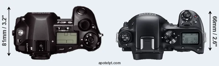 Compare E-1 versus NX1 top