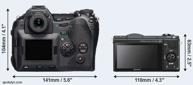 Comparison E-1 or A5100 rear