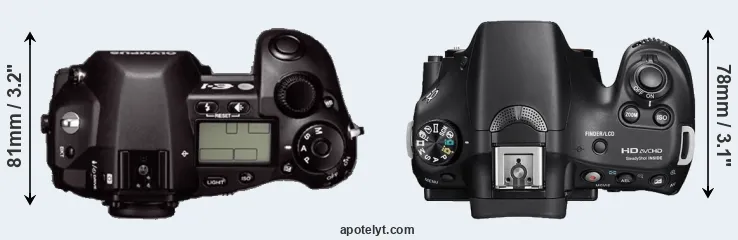 Compare E-1 versus A58 top
