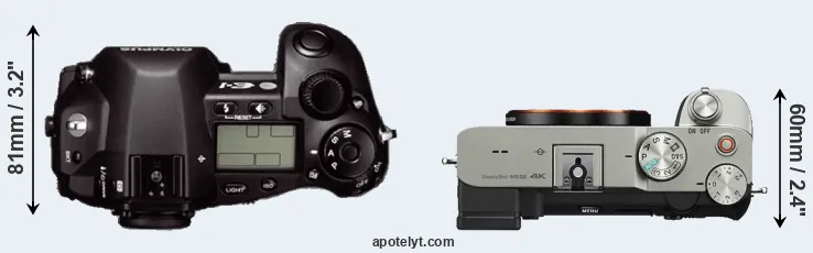 Compare E-1 versus A7C top