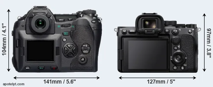 Comparison E-1 or A7S III rear
