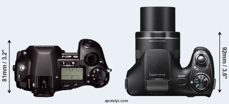 Compare E-1 versus H300 top