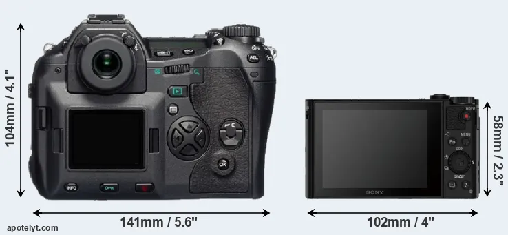 Comparison E-1 or HX90V rear