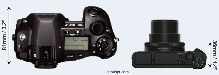 Compare E-1 versus HX90V top